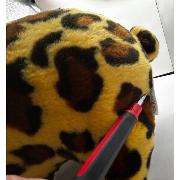 Kozik x Kidrobot Leopard Print  Labbit with Mustache 10" Plush Stuffed Animal 20 - Picture 7 of 10